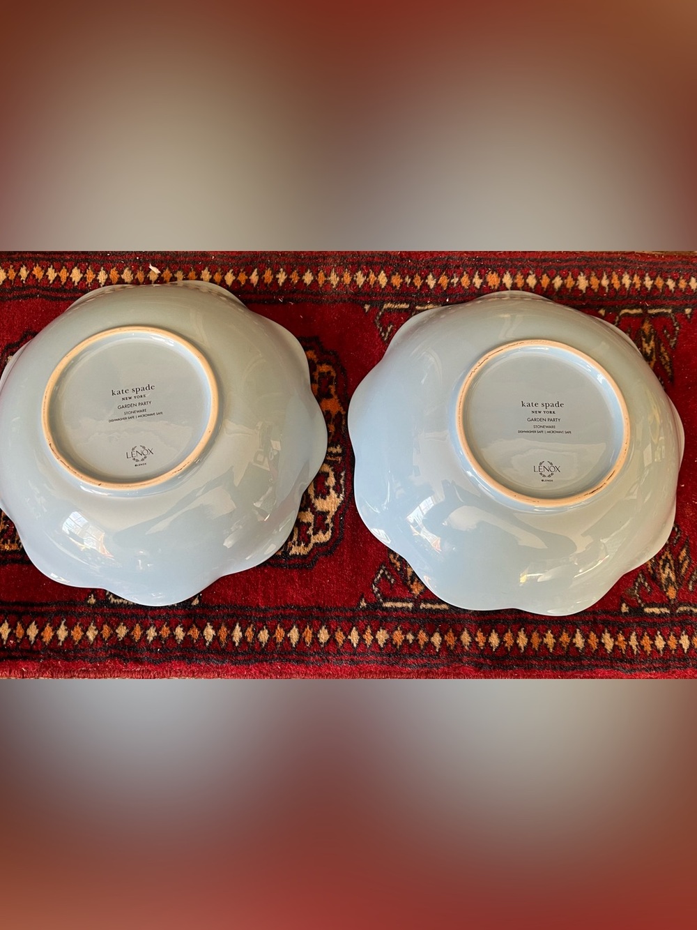 Kate spade New York Garden Party Blue Pasta Bowl 9” New - Picture 5 of 6